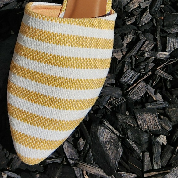 NEW Knit Pinstripe Mules - Picture 5 of 7